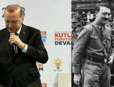 Σάλος στο Twitter με φωτογραφία του Ρ.Τ. Ερντογάν που τον συγκρίνει με τον Α. Χίτλερ